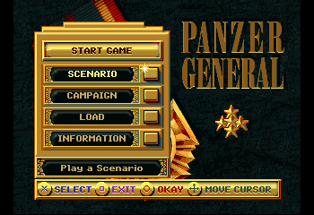 Panzer General Title Screen